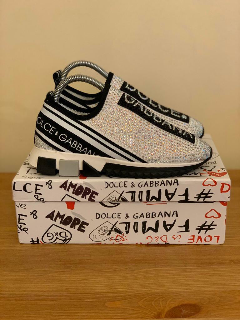 d&g glitter sneakers